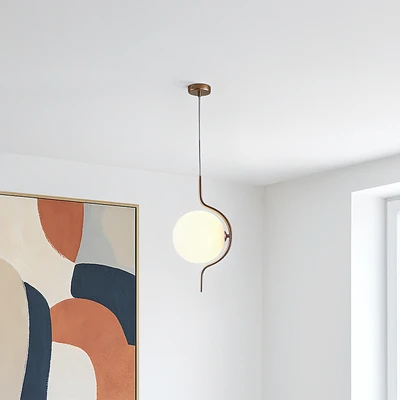 Gambar Eglare Nordic Lampu Gantung Hias G9 D20 - Gold