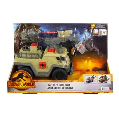 Gambar Jurassic World Set Figure Capture N Crush Truck