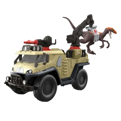 Gambar Jurassic World Set Figure Capture N Crush Truck