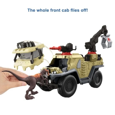 Gambar Jurassic World Set Figure Capture N Crush Truck