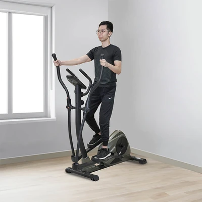 Gambar Kinetic Sepeda Statis Elliptical 601ezh - Hitam/gold