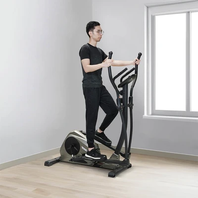 Gambar Kinetic Sepeda Statis Elliptical 601ezh - Hitam/gold