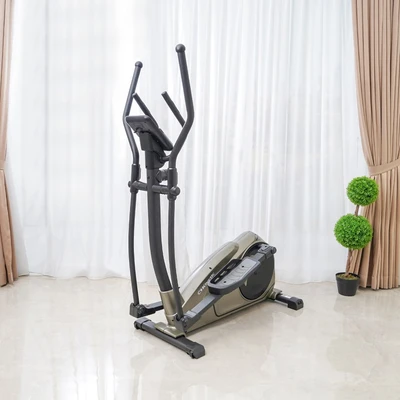 Gambar Kinetic Sepeda Statis Elliptical 615ezh - Hitam/gold