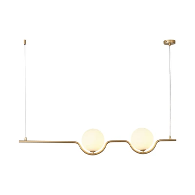 Gambar Eglare Nordic Lampu Gantung Hias 2L G9 - Gold