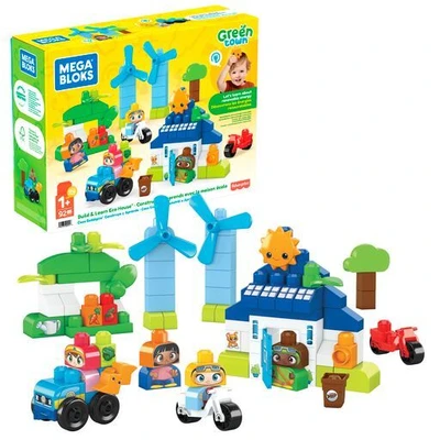 Gambar Mega Bloks Set Green Town Build Learn Eco House Hcg36