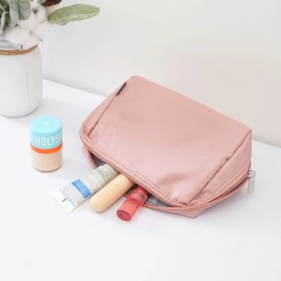 Gambar Ataru Ukuran M Pouch Kosmetik Dengan Kompartemen - Pink
