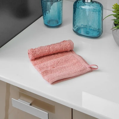 Gambar Ataru 25x25 cm Handuk Wajah Plain Katun - Pink