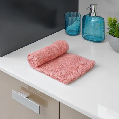 Gambar Ataru 30x70 cm Handuk Tangan Katun Plain - Pink
