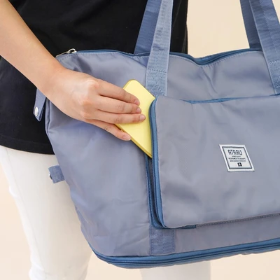Gambar Ataru Tas Travel Lipat - Biru Dusty