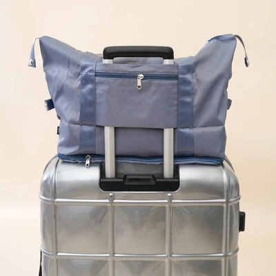 Gambar Ataru Tas Travel Lipat - Biru Dusty