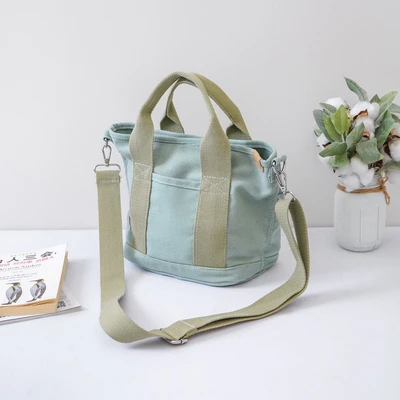 Gambar Ataru Tas Selempang Canvas - Hijau Dusty