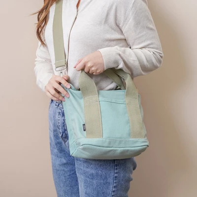 Gambar Ataru Tas Selempang Canvas - Hijau Dusty