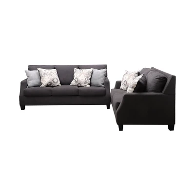 Gambar Ashley Bayonne Set Sofa Fabric 2 & 3 Seater - Abu-abu