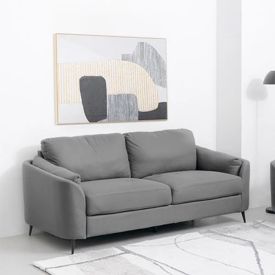 Gambar Informa Lynden Sofa Fabric 3 Seater - Abu-Abu Tua