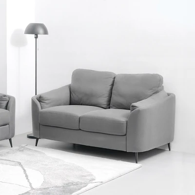 Gambar Informa Lynden Sofa Fabric 2 Seater - Abu-Abu Tua