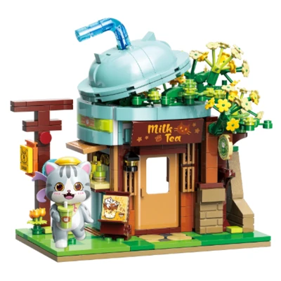 Gambar Keeppley Ash Cat Milk Tea Shop