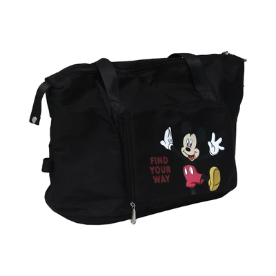 Gambar Disney Tas Duffle Lipat Mickey Mouse - Hitam