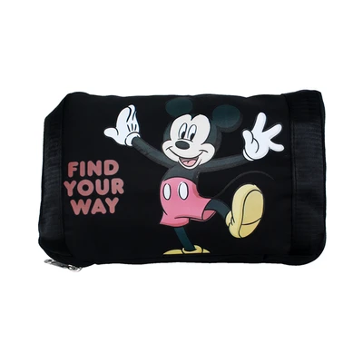 Gambar Disney Tas Duffle Lipat Mickey Mouse - Hitam