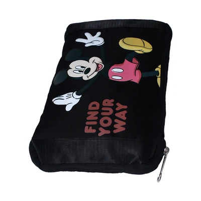 Gambar Disney Tas Duffle Lipat Mickey Mouse - Hitam