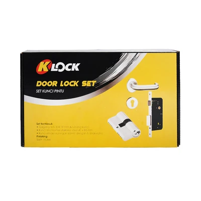 Gambar K-Lock Set Handle Pintu - Satin