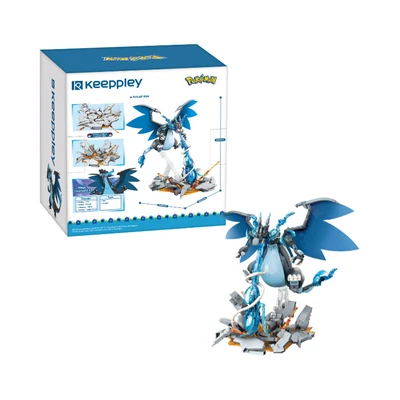 Gambar Keeppley Figure Pokemon Mega Charizard X - Biru