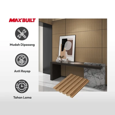 Gambar Maxbuilt 290x16x1.2 Cm Panel Dinding - Cokelat Wenge