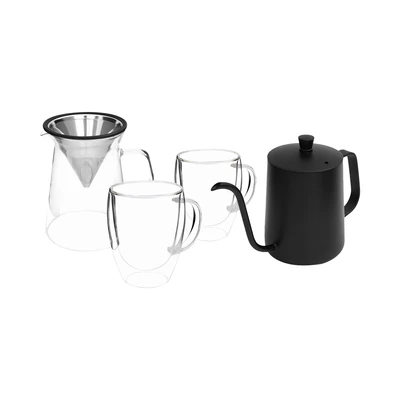 Gambar Appetite Set 5 Pcs Teko Kopi Latte - Hitam