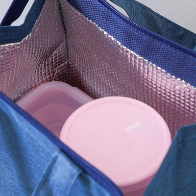 Gambar Ataru Tas Bekal Makanan Thermal Slim - Biru Navy