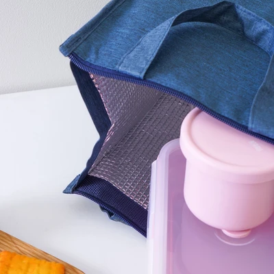 Gambar Ataru Tas Bekal Makanan Thermal Slim - Biru Navy