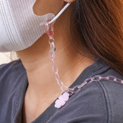 Gambar Ataru Tali Masker Rantai Charm - Pink