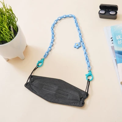 Gambar Ataru Tali Masker Rantai Flower - Biru
