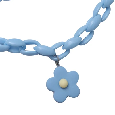Gambar Ataru Tali Masker Rantai Flower - Biru