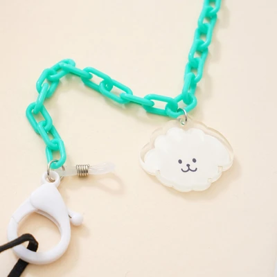 Gambar Ataru Tali Masker Rantai Double Charm - Hijau/Putih