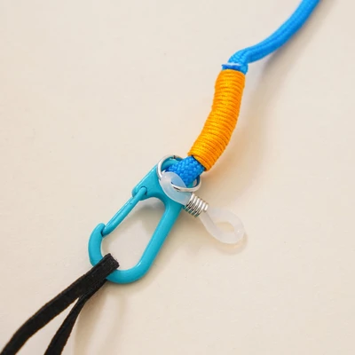Gambar Ataru Tali Masker Rantai Color Block - Biru
