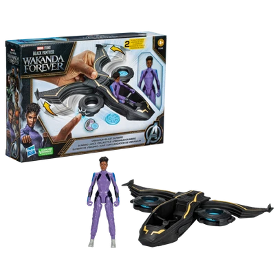 Gambar Marvel Action Figure Black Panther & Vehicle F3349