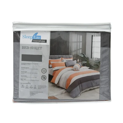 Gambar Sleeplite 180x200 cm Set 5 Pcs Seprai King Polyester Stripe Coral