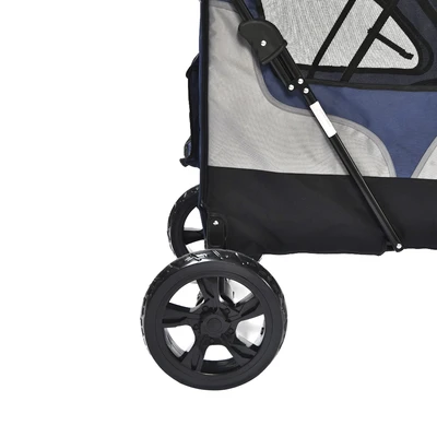 Gambar Pet Kingdom Stroller Hewan Dengan 3 Roda - Biru
