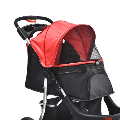 Gambar Pet Kingdom Stroller Hewan Dengan 3 Roda - Merah