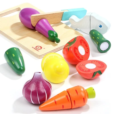 Gambar Top Bright Set Wooden Vegie & Fruit 120340