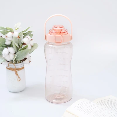 Gambar Ataru 2 Ltr Botol Minum Tritan Dengan Handle - Oranye Peach