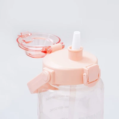 Gambar Ataru 2 Ltr Botol Minum Tritan Dengan Handle - Oranye Peach