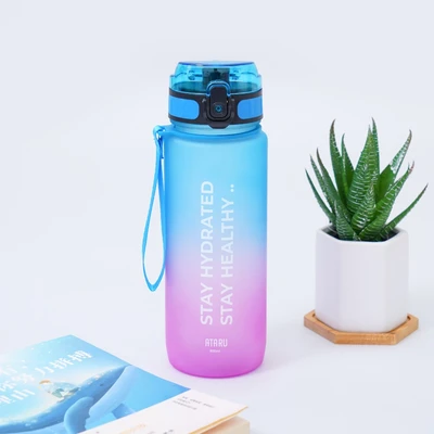 Gambar Ataru 800 Ml Botol Minum Tritan Sport Ombre - Biru/pink