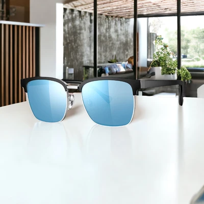 Gambar Parim Eyewear Sunnies Kacamata Anak Sunglasses Reflective Half - Hitam
