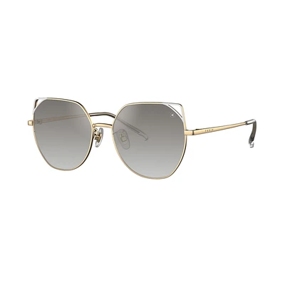 Gambar Parim Eyewear Kacamata Anak Metal Cateye - Abu-Abu/Gold