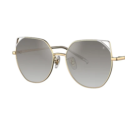 Gambar Parim Eyewear Kacamata Anak Metal Cateye - Abu-Abu/Gold