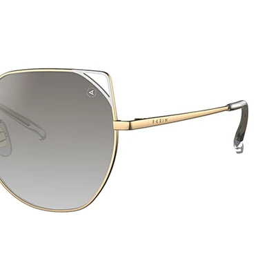 Gambar Parim Eyewear Kacamata Anak Metal Cateye - Abu-Abu/Gold