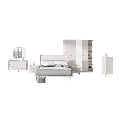 Gambar Informa 160x200 cm Charlize Set Kamar Tidur - Cokelat Taupe