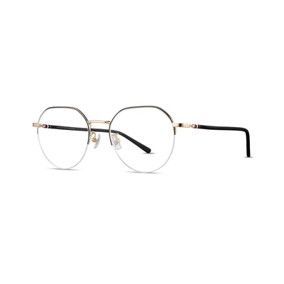 Jual Parim Eyewear Kacamata Optical Half Frame Metal - Hitam/Gold ...