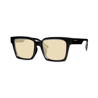 Jual Parim Eyewear Kacamata Sunglasses Wide Thick Frame Kuning Terbaru Ruparupa