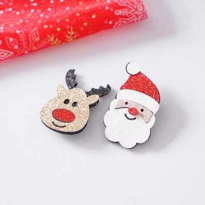 Gambar Ataru Pin Reindeer & Santa Set 2 pcs - Mix